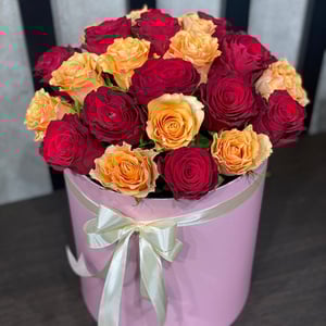 21 Bright rose in a box