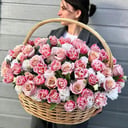 Blumenkorb 'Tulips in the snow'