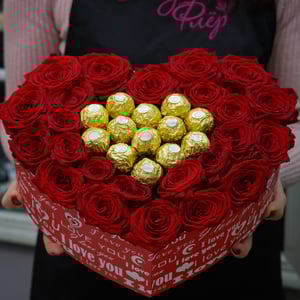 Flower box 'Chocolate mood'