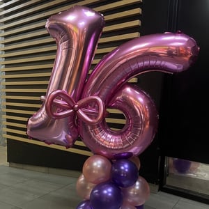 Juego de globos "Globos con el número 16"