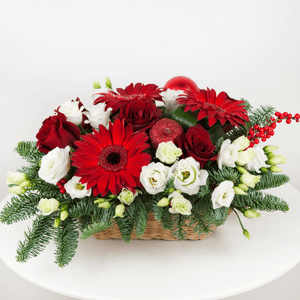 Composition florale 'Cher Père Noël'