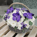 Flower basket 'Azure sky'