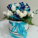 Composition florale 'Fantaisie Azur'