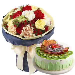 Bouquet 'Carnation Cake Delight'