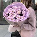 Bouquet of purple chrysanthemums