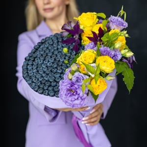 Berry Bouquet Made of Blueberries