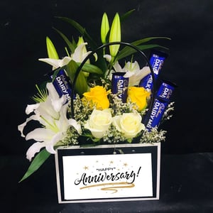 Flower box 'Anniversary Combo'