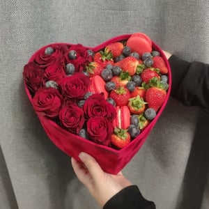 Box with flowers