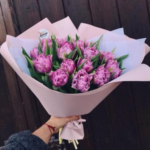 Bouquet of 19 peony tulips