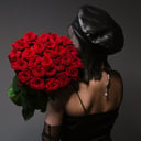 Bouquet '25 red roses Red Naomi 60 cm'