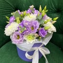 Hat box in lilac style
